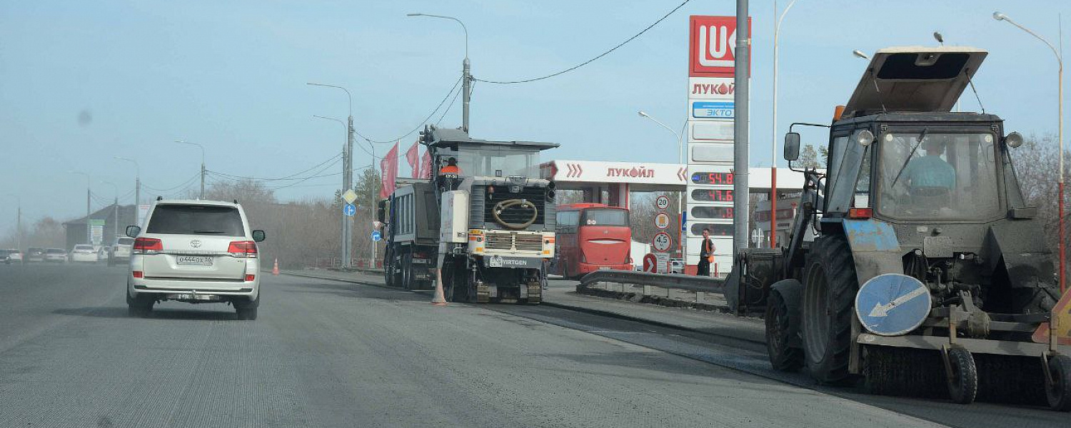 В Оренбурге продолжаются дорожные работы на пр. Победы и Нежинском шоссе